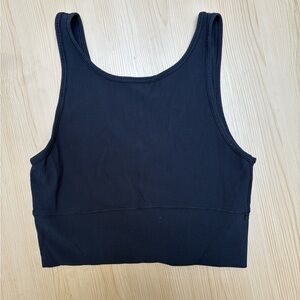 Lululemon Cropped Ribbed Workout Top